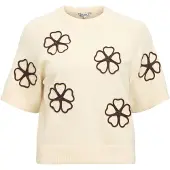 Object Kurzarm Pullover Grau XS