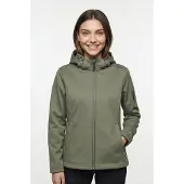 CMP Softshelljacke "WOMAN JACKET ZIP HOOD" mit Kapuze mit Kinnschutz, atmungsaktiv, wasserdicht