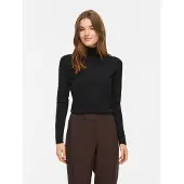 Vila Rollkragenpullover "VIMALU ROLLNECK L/S KNIT TOP NOOS" Materialmix
