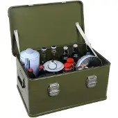 Merkloos Aluminium-Campingbox mit großem Fassungsvermögen