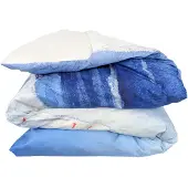 Merkloos Bettbezug 200 x 200 cm aus Percale in Blau