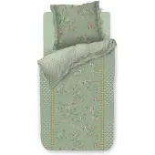 Merkloos Bettwäsche Set Kili Flower Grün 135x200+80x80
