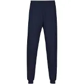Trigema Schlafanzug "Schlafanzughose Bündchen", Herren, Gr. 104, blau (navy), Single Jersey, 100% Baumwolle, Homewear-Sets Schlafanzug