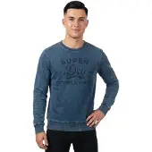 Superdry für Herren. M2014237A Cutters And Makers Sweatshirt blau (S), Lässig, Baumwolle