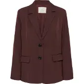 Kaffe Blusenblazer "Damen Blazer KAlouis", Damen, Gr. 36, rot (fudge), Obermaterial: 94% Polyester PES. 6% Elasthan EL., Blazer Blusenblazer