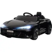 HOMCOM Kinder Elektroauto, Kinderfahrzeug mit Ferbedienung, Kinderauto, Schwarz