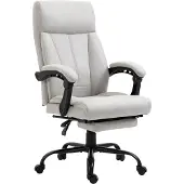 Vinsetto Massage-Bürostuhl, 111-119cm PC Stuhl, Heizfunktion