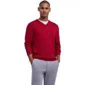 Falke Herren Pullover, L, Rot, Schurwolle