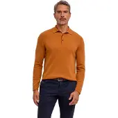 Falke Pure Cashmere Herren Pullover, 3XL, Braun, Uni, Kaschmir
