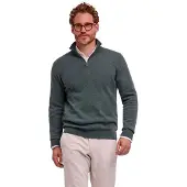 Falke Strickpullover "Pure Cashmere", Herren, Gr. XXXL, grün (tundra pine (7117)), Pullover Strickpullover