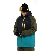 Horsefeathers Crown Jacke, Dunkeloliv/Fliesenblau, Konfektionsgröße XS
