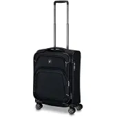 Markenlos Erweiterbarer Kabinen-Trolley 55x40x20/23 cm - Schwarz