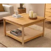 AEA Beiger Holz Couchtisch Moderner Wohnzimmer Kaffeetisch Designer Möbel