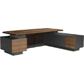 Xl Moebel Gmbh Arbeitstisch Schreibtisch L-Förmiger mit Schubladen Holztisch Büromöbel