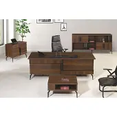 Xl Moebel Gmbh Arbeitszimmermöbel Büro Schreibtisch Bürotisch Set 4tlg Holz Braun