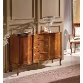 AEA Kommode Schubladen braun Holz Sideboard klassische Möbel Design Kommode