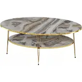 AEA Mehrfarbiger Holz-Couchtisch im modernen Design