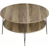 AEA Eleganter brauner Couchtisch aus Holz