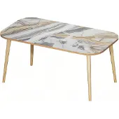 AEA Mehrfarbiger Holz-Couchtisch im modernen Design