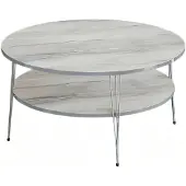 AEA Grauer Holz Couchtisch modern eleganter Wohnzimmertisch