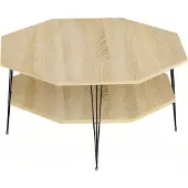 AEA Eleganter brauner Couchtisch aus Holz für modernes Wohnzimmer
