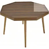 AEA Eleganter brauner Couchtisch aus Holz für modernes Wohnzimmer