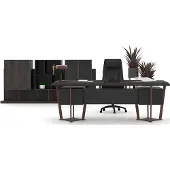 AEA Schreibtisch Kommode Büroschrank Couchtisch Arbeitszimmer Set Holzmöbel