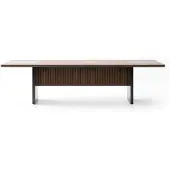 AEA Eleganter brauner Holz-Konferenztisch im modernen Design