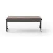 AEA Moderner Brauner Couchtisch Rechteckiger Wohnzimmer Holztisch
