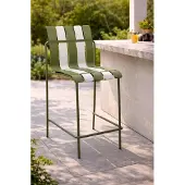 AEA Stilvoller Grün-Weißer Barhocker Designer Metallgestell Loungehocker