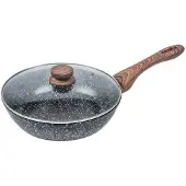 KINGHOFF Wok-Pfanne 24 cm Granitholz KH-1583 1170