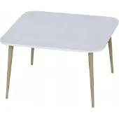 AEA Eleganter weißer Couchtisch aus Holz im modernen Stil