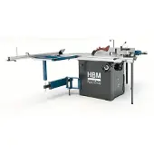 HBM Formatkreissäge, Tischkreissäge mit Rollentisch deluxe 3000 Watt 400 Volt