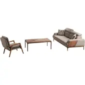 AEA Stilvolles Wohnzimmer-Set mit 3+1-Sitzern und praktischem Couchtisch