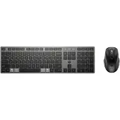 HP 720 Kabellose Tastaur für mehrere Geräte, Volle Größe (100%), Kabellos, USB + Bluetooth, Schwarz