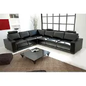 AEA Ledersofa mit USB Wohnlandschaft Ecksofa Eck Garnitur Design Modern Sofa A1121B