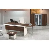 AEA Gruppe Büro Eckbürotisch Arbeitszimmermöbel Schrank 3tlg Holz Braun