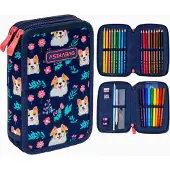 Astrabag Schulstiftetui Mit Ausstattung, Aufklappbar, Doppelt, Astra Dear Puppy Händchen