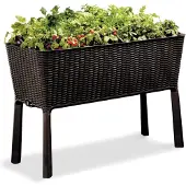 Keter -Easy Growing-Hochbeet in Rattanoptik-braun-6087