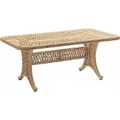 AEA Couchtisch Luxus Rattan Hochwertig Beige Moderner Kaffeetisch Beistell Design