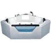 AEA Wellnesswanne Luxuswanne Badewanne Hydromassagewanne Wanne Whirlpool 150x150 cm
