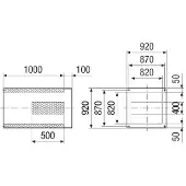 Maico Sockelschalldämpfer SDVI 63-75 Nennweite 630/750 Sockelschalldämpf von - 0073.0039