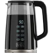 Black & Decker Wasserkocher Glas Schwarz 1,7L