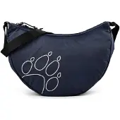Jack Wolfskin Schultertasche "ZOYA 8", Damen, Gr. onesize, blau (midnightsky), Polyamid, Taschen Schultertasche, Umhängetasche, Schlüsselhaken, versteckte Reißverschlusstasche