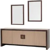 Xl Moebel Gmbh Beiges Sideboard Stilvolle 2x Spiegel Wohnzimmer Anrichte Kommode