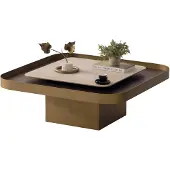 AEA Eleganter Brauner Couchtisch Stilvolle Wohnzimmer Kaffeetische
