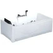 AEA Badewanne Whirlpool Luxuswanne Wellnesswanne Hydromassagewanne 180x85 cm