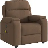 vidaXL Massagesessel Braun Stoff