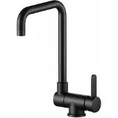 Aquanello Küchenarmatur klappbar Edelstahl schwarz Fenster Forma BL-1011-FM