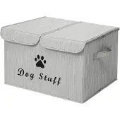Merkloos Hundespielzeugbox - Faltbare und atmungsaktive Aufbewahrungsbox aus Bambus